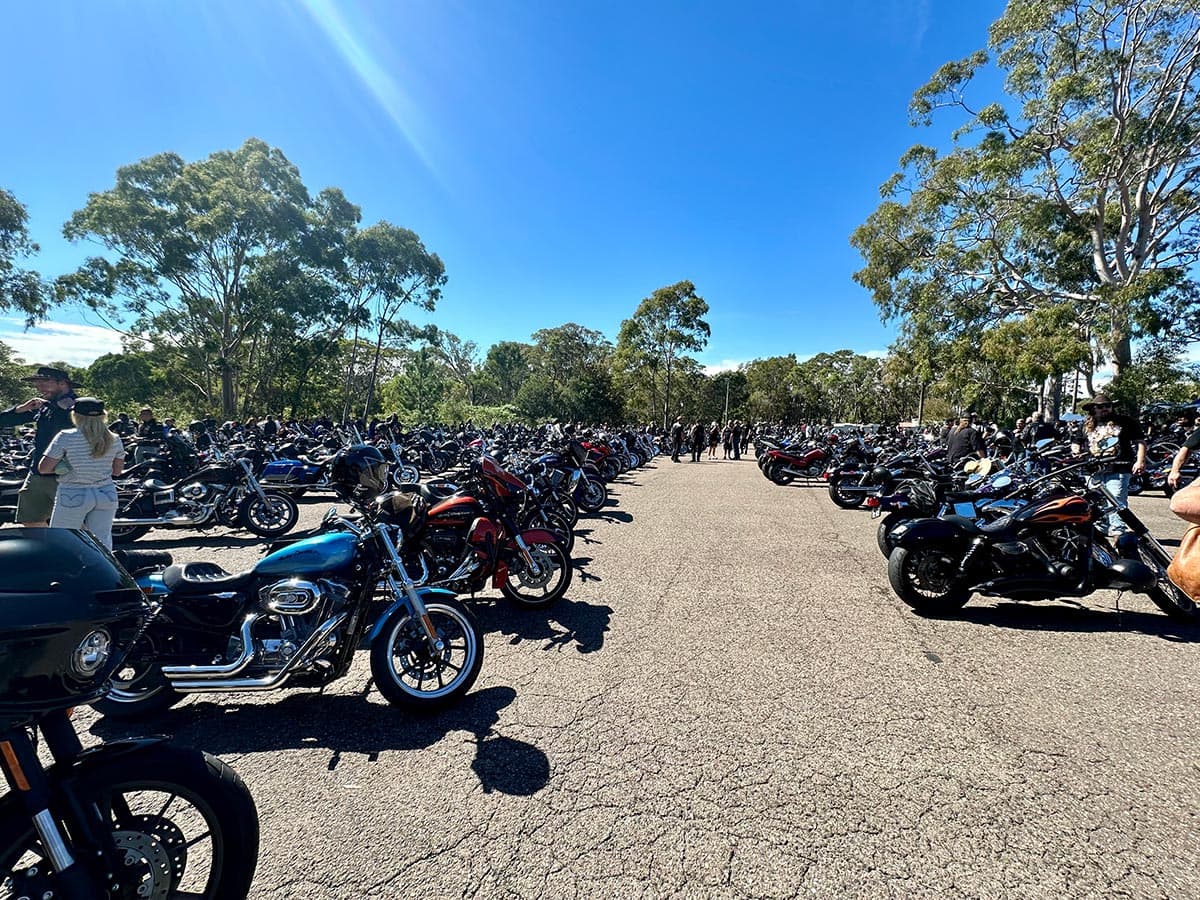 Performance bike at event