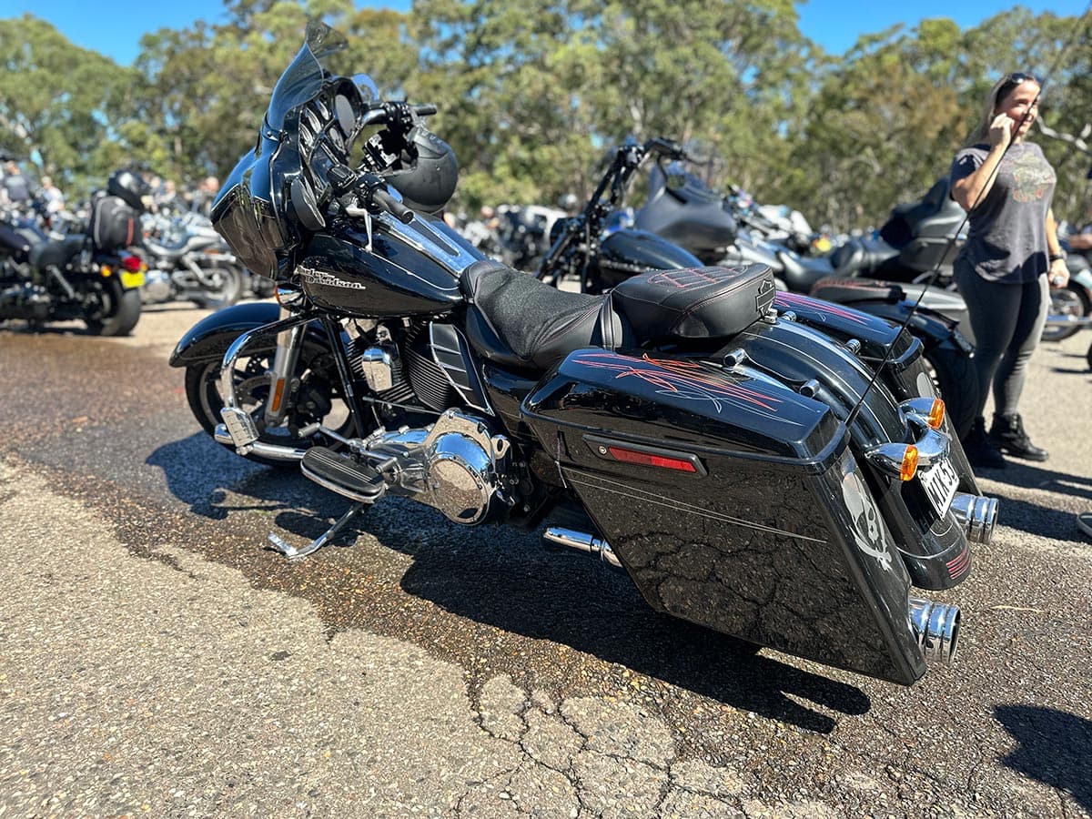 Modified bike at event