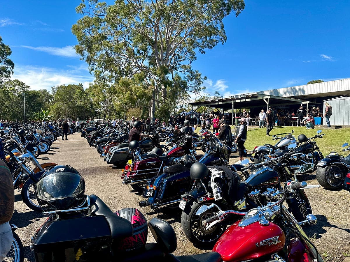 Modified bike on display