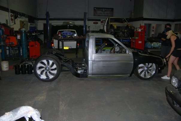 Truck modification work