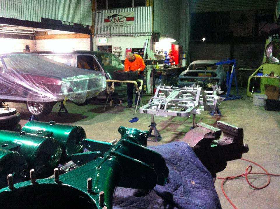 Truck build detail shot