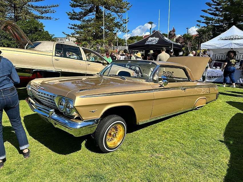 Candy-painted lowrider at Lowrider Sunday 2023 The Entrance NSW