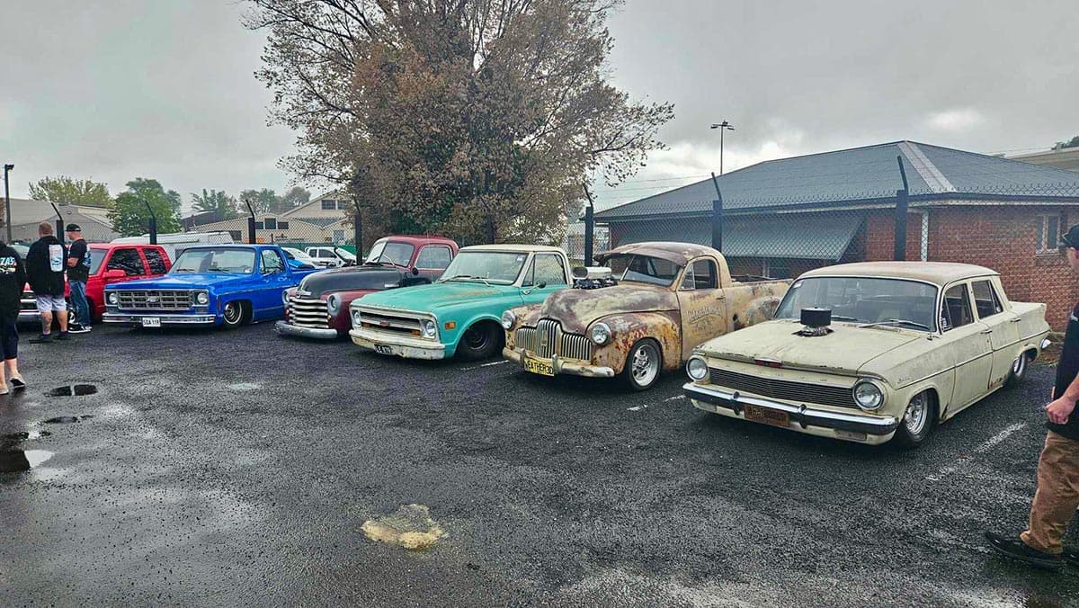 Performance car at event